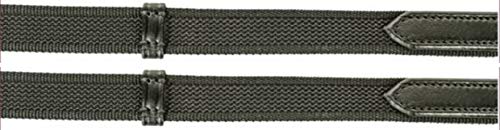 HKM Rênes entretissées de Caoutchouc Noir One Size - Amazon France à 9.57€