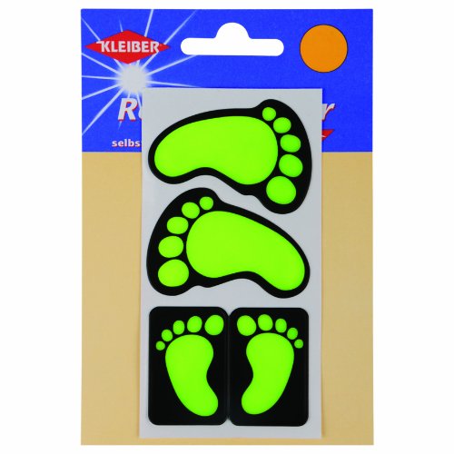 Kleiber Reflektierende Fuß-Sticker in Fußform, grün - Maison & Cuisine Amazon Allemagne à 2.83€