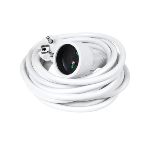 Verlängerungskabel 5m HO5VV|F 3G1.5 weiß 2P+T 16AMP |... - Amazon Germany à 8.06€