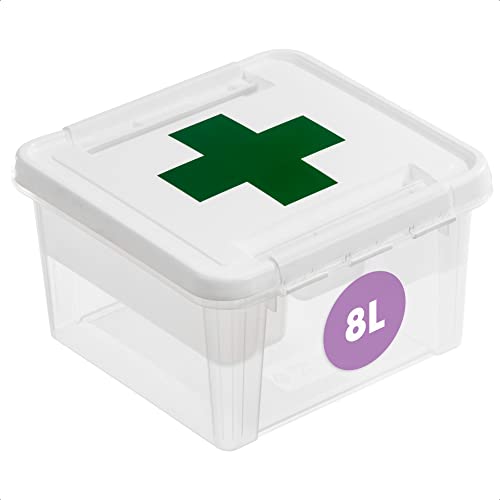 SmartStore 8L Plastic First Aid Box - Medicine Storage Box... - Maison & Cuisine Amazon Royaume-Uni à 12.54€