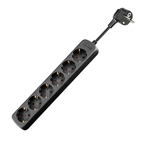 goobay 96049 Bloc Multiprise, 1.5 m Longueur, Noir en promo à 6,53€ (-50%) sur Amazon FR