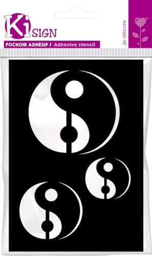 Pochoir Yin & Yang - Ki Sign - 7x10 cm - Loisirs Créatifs Amazon France à 1.55€