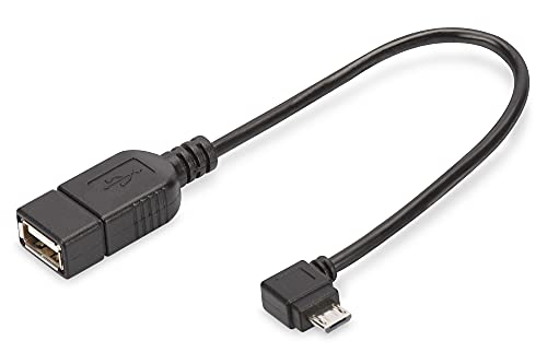 DIGITUS Câble adaptateur USB 2.0 - 0,15 m - USB Micro B... - Tech & Electronics Amazon France à 1.69€