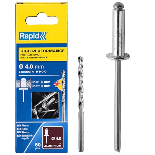 Rapid Rivets High Performance Including Drill Piece, 4 x 12... - Maison & Cuisine Amazon Royaume-Uni à 5.78€