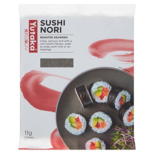 Yutaka Sushi Nori Seaweed 11g (5 Full Sheets) - Home & Kitchen Amazon UK à 1.60€