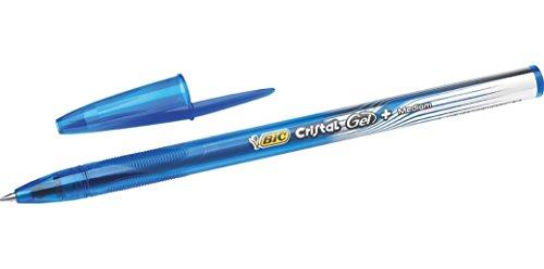 BIC Gelroller BIC® Cristal® Gel +, 0,35 mm, blau - Fournitures Bureau Amazon Allemagne à 6.06€
