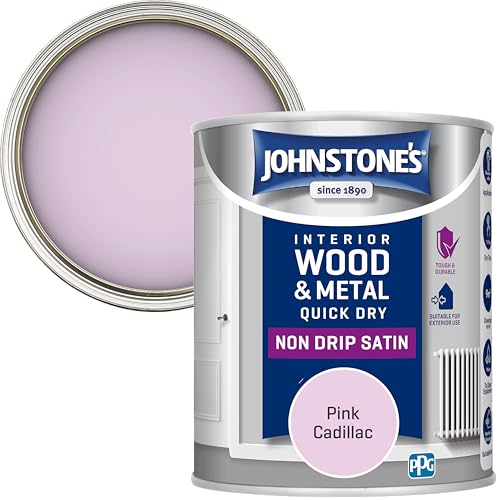 Johnstone's - Wood & Metal Paint - Satin Finish - Pink... - Maison & Cuisine en promo à 12.00€