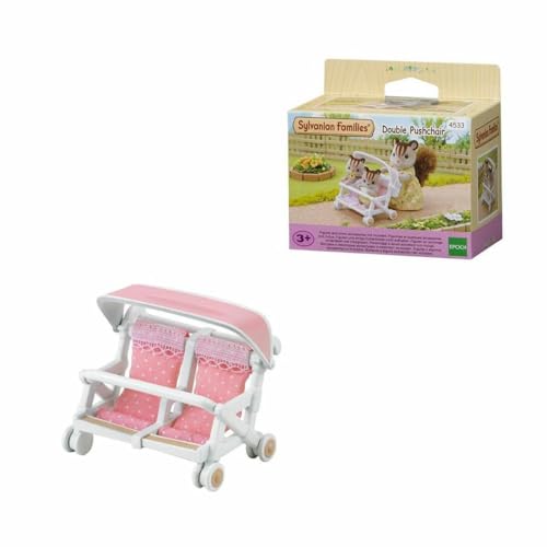 Sylvanian Families Double Pushchair - dollhouse furniture... - Maison & Cuisine Amazon Royaume-Uni à 7.99€