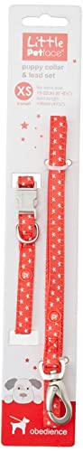 Little Petface Puppy Collar/Lead Set, X-Small, Grey Stars - Animalerie Amazon France à 11.24€