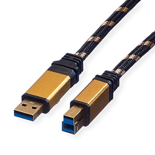ROLINE Gold Cavo USB 3.0 Tipo A-b M/M 0,8m - High-Tech & Électronique en promo à 14.43€