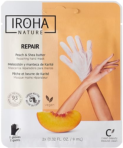 Iroha 2 masques régénérants à la pêche pour les mains... - Beauté & Parfums Amazon France à 7.83€