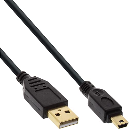 InLine 3 m USB Cable USB A Mini-USB B Black – USB Cables (3... - Nouvelle promo Amazon à 6.35€