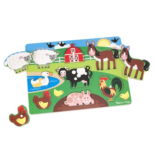 Melissa & Doug Rompecabezas de encastre de Madera, Animales... - Jouets & Jeux Amazon Espagne à 4.13€