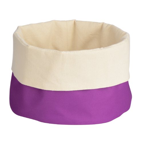 Premier Housewares Bread Basket, 22 x 22 cm - Purple/Cream - Beauté & Parfums en promo à 1.69€