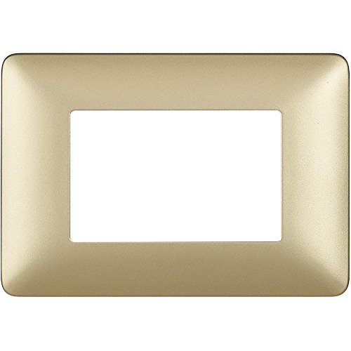 BTicino 3 Module Faceplate, gold, AM4803MGL - Maison & Cuisine en promo à 5.28€