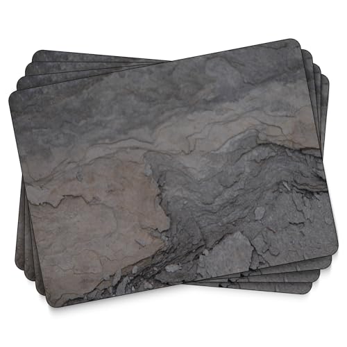 Pimpernel Set of 4 Midnight Slate Placemats - Cork-Backed... - Home & Kitchen Amazon UK à 11.19€