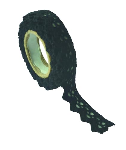 Nastro in tessuto adesivo, pizzo di cotone nero, 2,5 m. - Loisirs Créatifs Amazon Italie à 2.30€