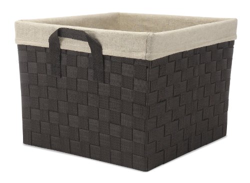 Whitmor Woven Strap Storage Tote Basket with Liner... - Maison & Cuisine Amazon Espagne à 7.90€
