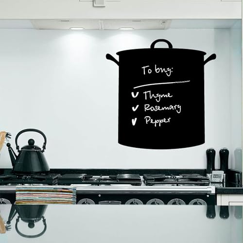 Sticker Tableau Noir CUISINIÈRE 30 x 30 cm, Adhésif Ardoise... - Maison & Cuisine Amazon France à 13.30€