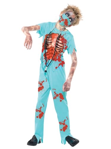 Smiffys Costume chirurgien zombie, Bleu, avec pantalon... - Jouets & Jeux Amazon France à 16.11€