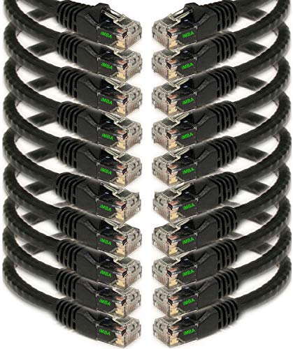 iMBAPrice 50' Cat5e Network Ethernet Patch Cable, 10 Pack... - High-Tech & Électronique Amazon Royaume-Uni à 14.33€