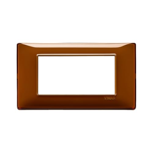 VIMAR SERIE Teller – Plaque 4 Modul Reflex Tabak - Nouvelle promo Amazon à 10.40€