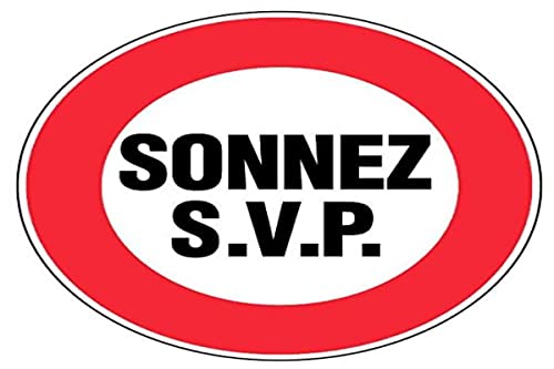 Panneau Sonnez SVP - Rigide Ø80mm - 4020297 - Maison & Cuisine Amazon France à 8.02€
