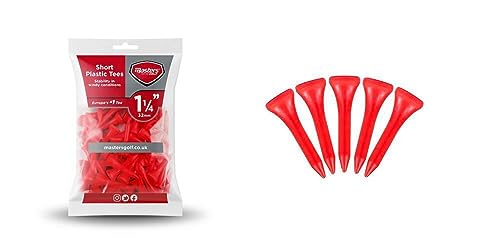Masters Golf Plastic Tees 1 1/4" Red 50 Pack, K-REY-GFA137 - Sports & Fitness Amazon Royaume-Uni à 0.50€