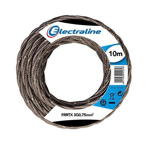Electraline 16808 Cavo Tessile FRRTX, Sezione 3G0.75 mm, 10... - Amazon Italy à 20.73€
