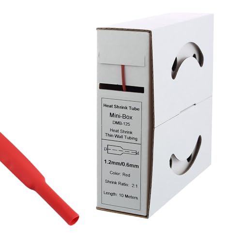 Offgridtec Tuyau thermorétractable Rouge 10 m 1,2 mm > 0,6... - Home & Kitchen Amazon France à 3.50€