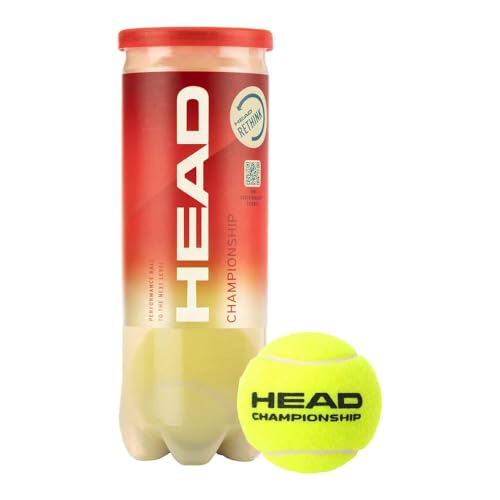 HEAD Championship Tennis Balls (3 Balls) - Sports & Fitness Amazon Royaume-Uni à 8.25€