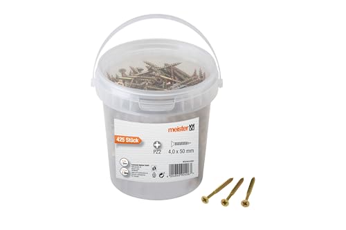 Meister Viti universali, 4,0 x 50 mm, 425 pezzi, testa... - Animalerie en promo à 13.27€