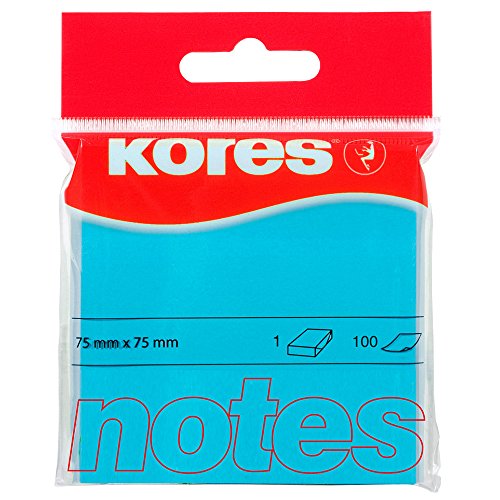 Kores - Notes Autocollantes Bleues, Bloc-Notes Autocollant... - Auto & Moto en promo à 1.48€