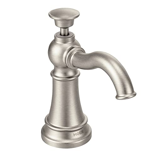 Moen S3945SRS Traditional Deck mounted Soap dispenser, spot... - Maison & Cuisine Amazon Italie à 31.18€