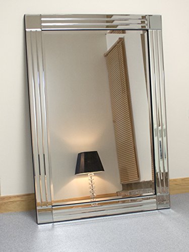 Barcelona Trading Molly Silver Glass Framed Rectangle... - Home & Kitchen Amazon UK à 117.78€