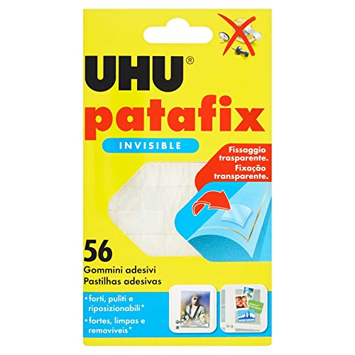 UHU Patafix Invisible, 56 quadratini biadesivi - Bricolage & Outils Amazon Italie à 2.70€