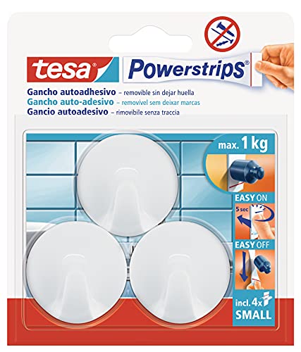 TESA 57577-00001-01 - Ganchos S Circulo Blanco Powerstrips... en promo à 6,96€ (-59%) sur Amazon FR