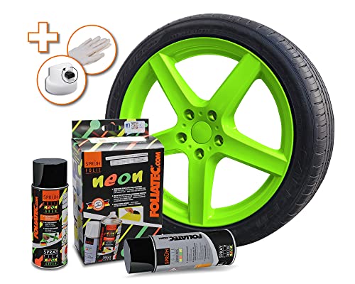 Foliatec Spray Film (à vaporiser) Neon 2-pièces Set - Vert... en promo à 16,99€ (-51%) sur Amazon FR