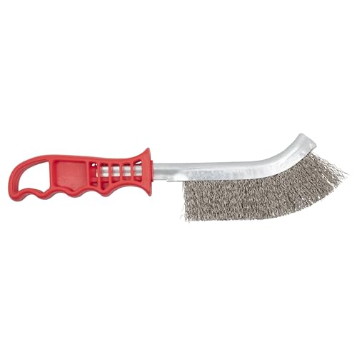 wolfcraft stainless steel hand wire brush with plastic... - Maison & Cuisine en promo à 1.76€