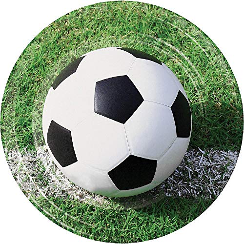 Creative Party Soccer Ball Round Dinner Paper Plates, 9"-8... - Sports & Fitness Amazon Royaume-Uni à 2.50€