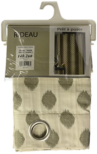 Home Maison - Rideau Jacquard à Motifs Arrondis - 100%... - Maison & Cuisine Amazon France à 26.15€