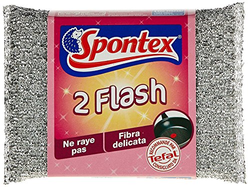 Spontex Tissus Grattant 2 Tampons Flash en promo à 1,21€ (-79%) sur Amazon FR