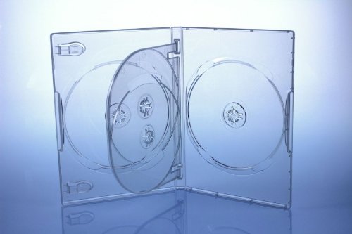 DVD Hülle/Farbe: transparent / 4er 4fach DVD Box - Fournitures Bureau en promo à 1.69€