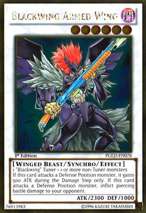 Yu-Gi-Oh! - Blackwing Armed Wing (PGLD-EN078) - Premium... - Jeux Vidéo & Consoles en promo à 41.40€