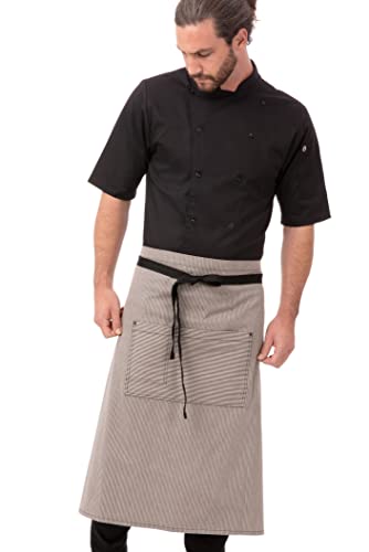 Chef Works AW051-BLK-0 Portland Fine Stripe Bistro Apron... - Mode & Vêtements Amazon Royaume-Uni à 13.30€