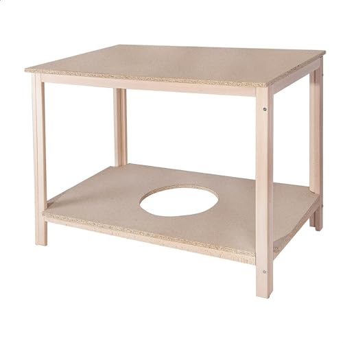 Mueblear 34104 Table Rectangulaire Bois sans Vernis 130 x... - Maison & Cuisine Amazon France à 64.40€