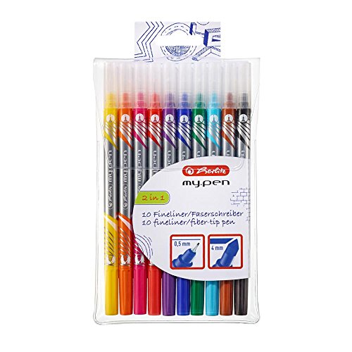 Herlitz My Stylo Fineliner et Felt Stylo (Lot de 10) en promo à 4,99€ (-49%) sur Amazon FR