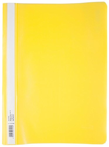 10 Schnellhefter DIN A4 / PP / extra stark / Farbe: gelb - Fournitures Bureau en promo à 1.99€