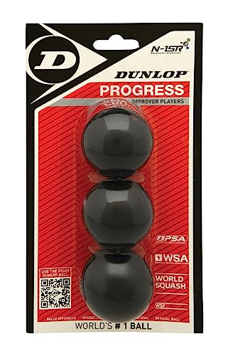 Bolas Squash Dunlop Progress (Punto Rojo) Blister 3 - Amazon Espagne à 10.39€