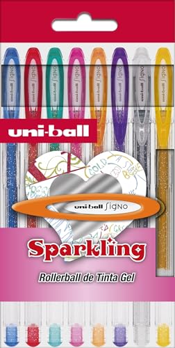 PACK Rotulador Uni Ball Signo Sparkling 8 uds - Sports & Fitness Amazon France à 13.15€